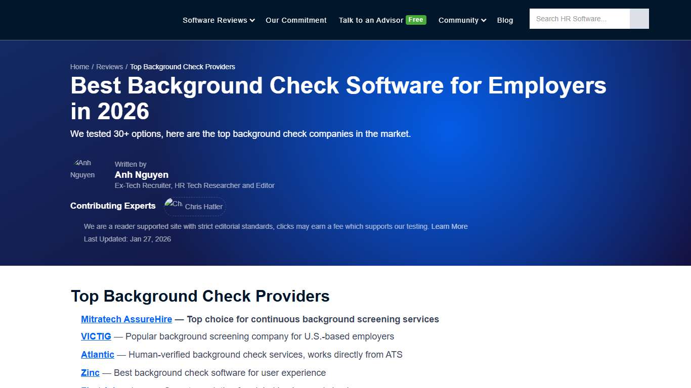 Best Background Check Software for Employers in 2026